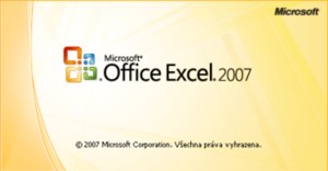 Úvodní logo aplikace Microsoft Office Excel 2007